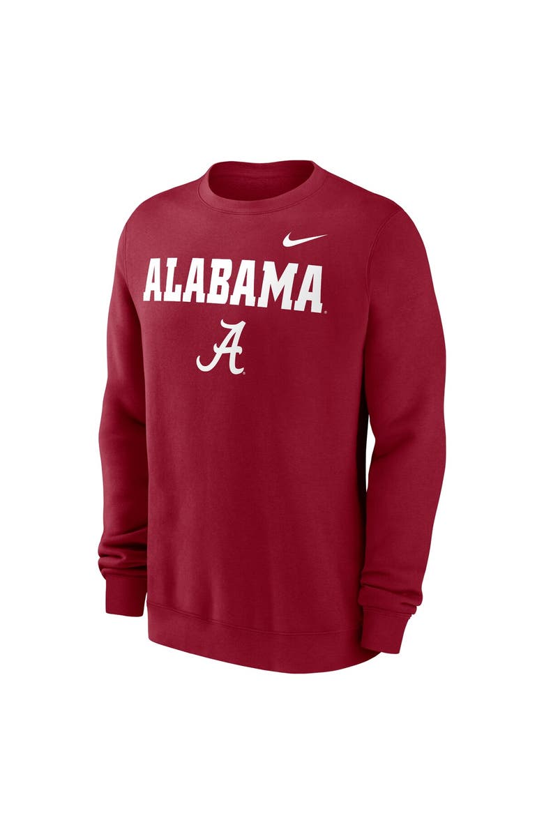 Nike Men's Nike Crimson Alabama Crimson Tide Primetime Primary Stack Pullover Sweatshirt, Alternate, color, 