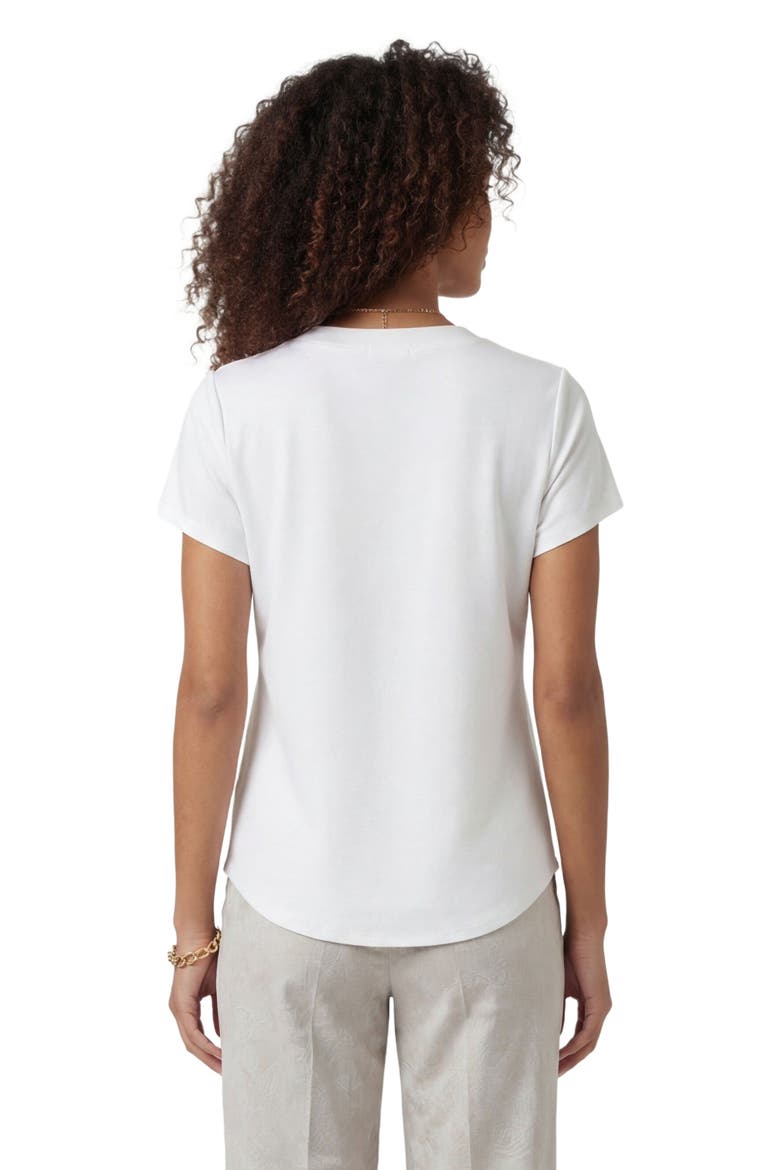 Paisley Explosion Womens V-neck Printed Top, Alternate, color, PAISLEY EXPLOSION IVORY