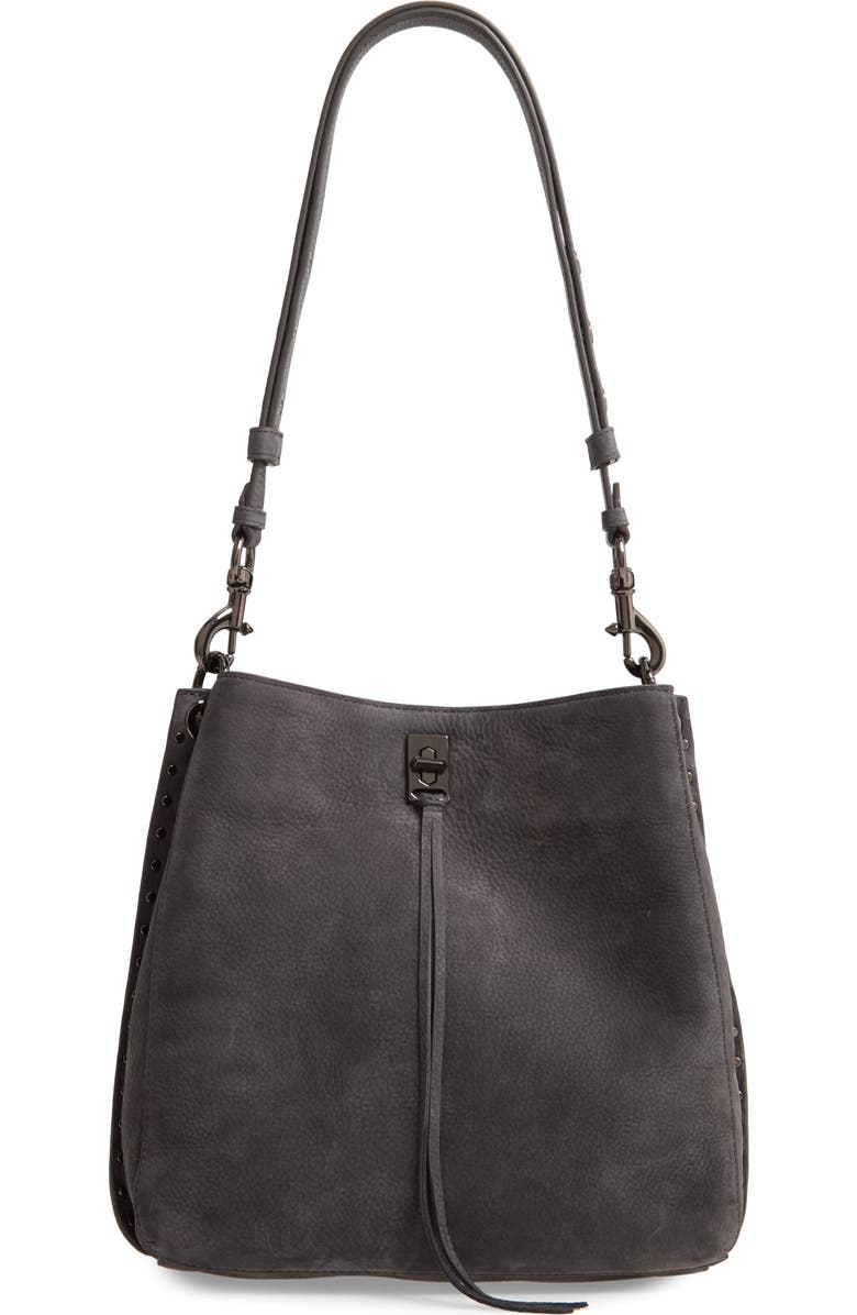 Rebecca Minkoff Darren Suede Shoulder Bag, Main, color,