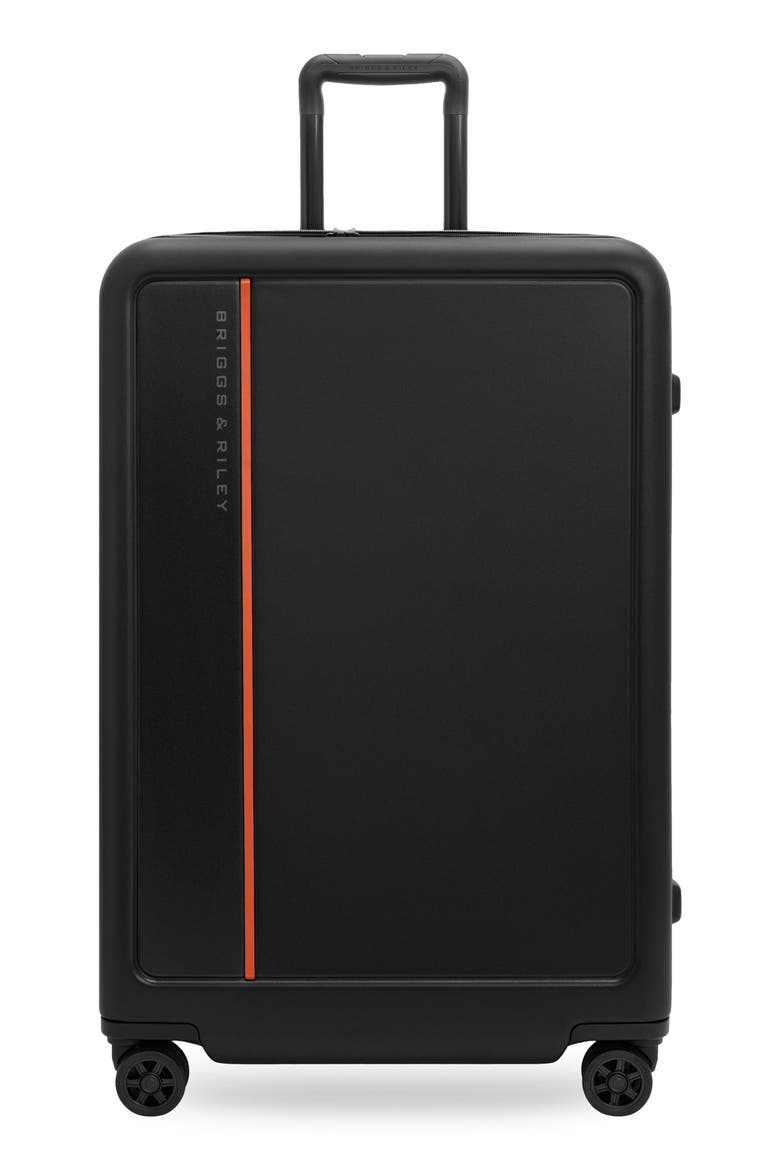 ZDX Large 30 Inch Hardside Spinner Suitcase, Main, color, BLACK