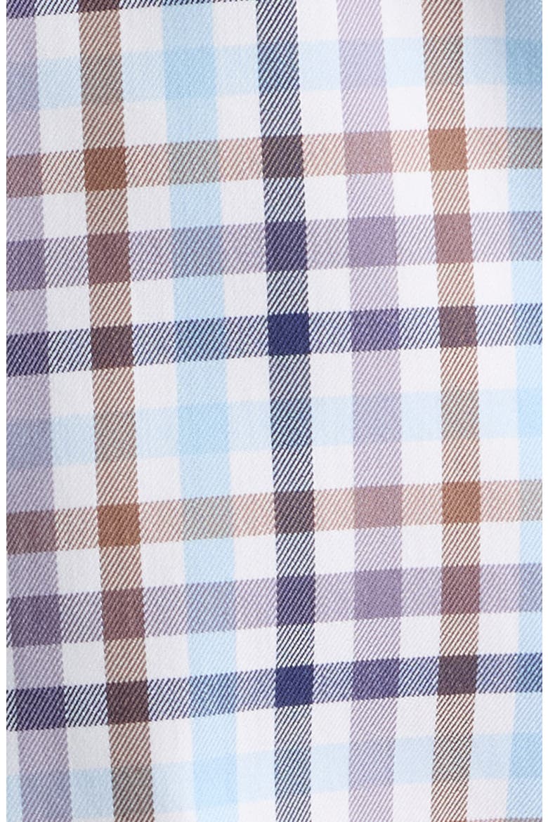 Elliot Checked Stretch Sport Shirt, Alternate, color, COTTAGE BLUE