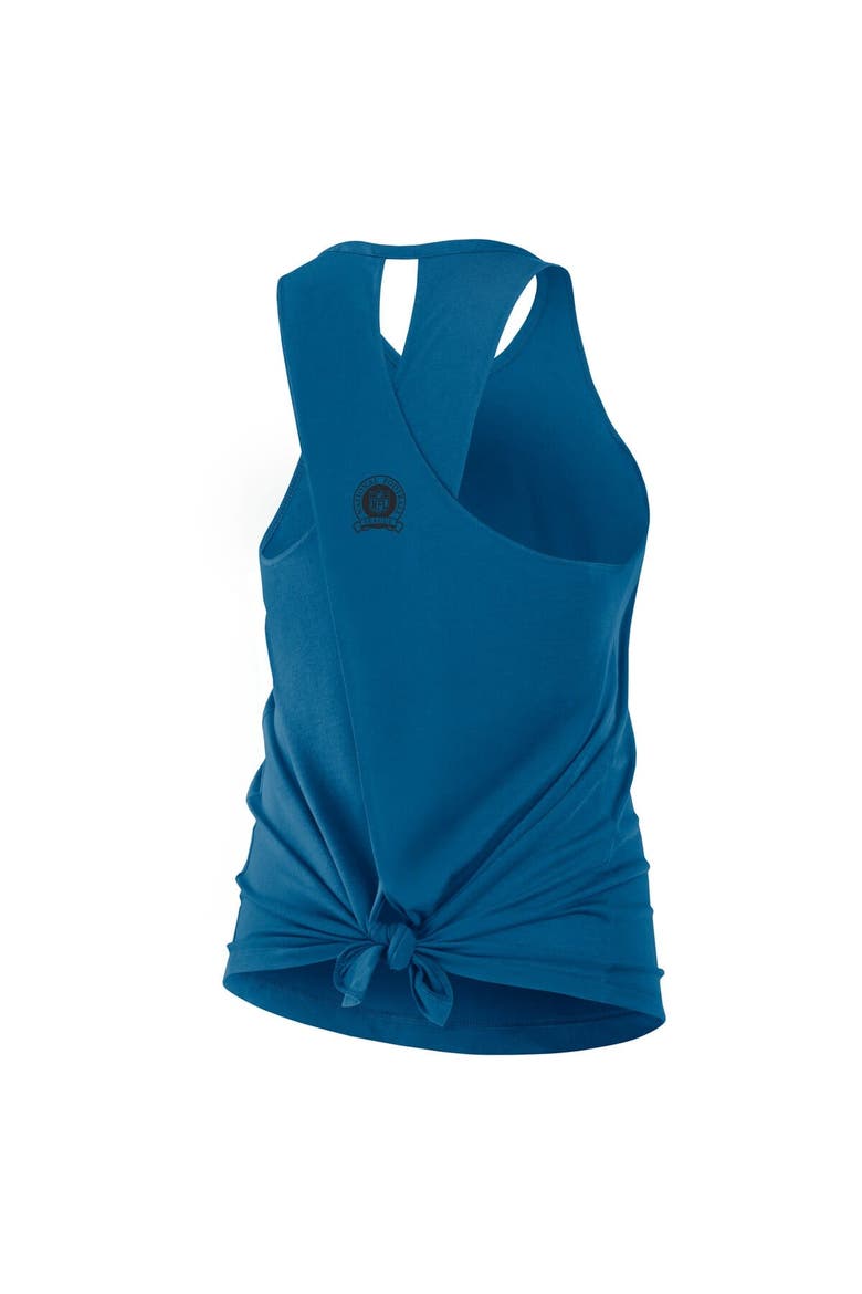 Women's Nike Navy Denver Broncos Glory Crisscross Performance Tank Top, Alternate, color, Turquoise