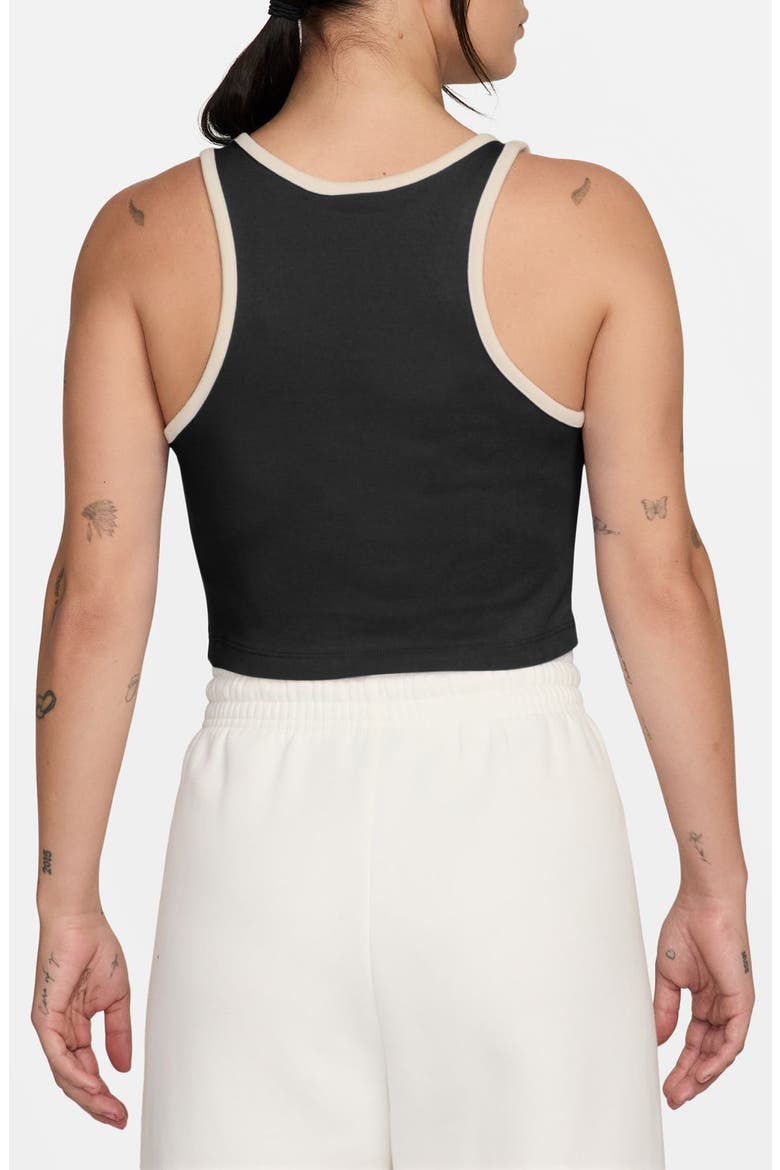 Sportswear Street GX Graphic Crop Tank, Alternate, color, BLACK/ CHALK