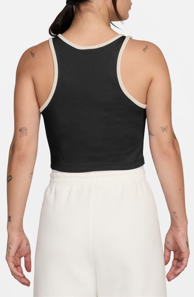 Nike Sportswear Street GX Graphic Crop Tank, Alternate, color, Black/ Chalk