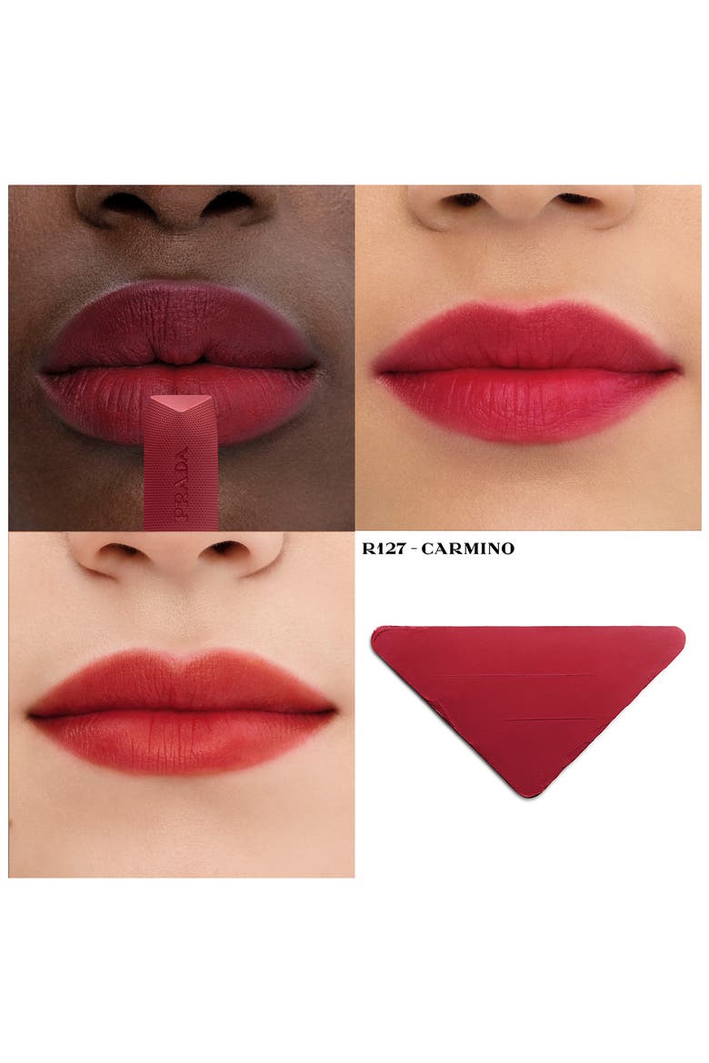 Monochrome Soft Matte Refillable Lipstick, Alternate, color, R127 CARMINO - Warm red