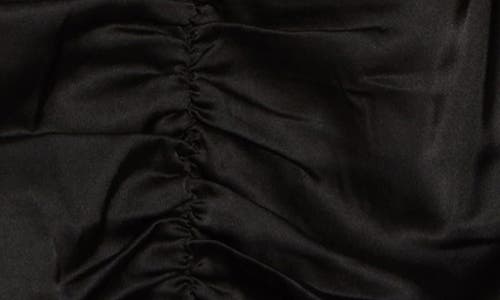 Hutch Ruched Front Sequin Minidress In Black