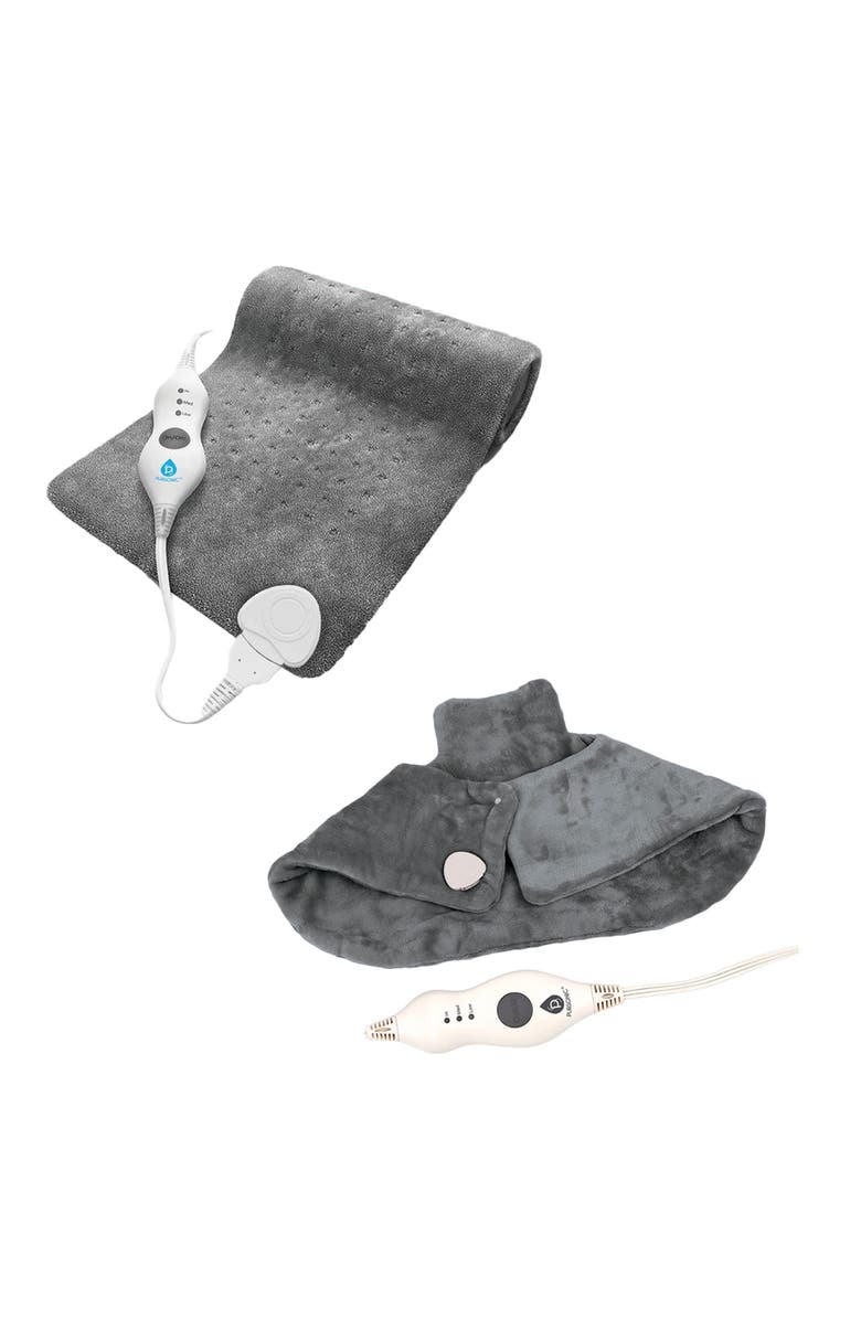 PURSONIC Total Comfort Package Neck & Shoulder Warmer + Electric Heat Pad, Main, color, Multicolor