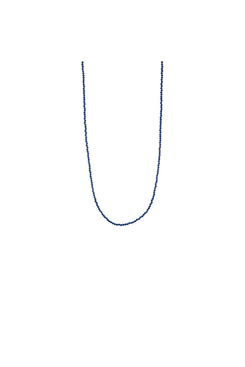 Navy Blue Beaded Chain Necklace 36", Alternate, color, Navy Blue - 36 Inch