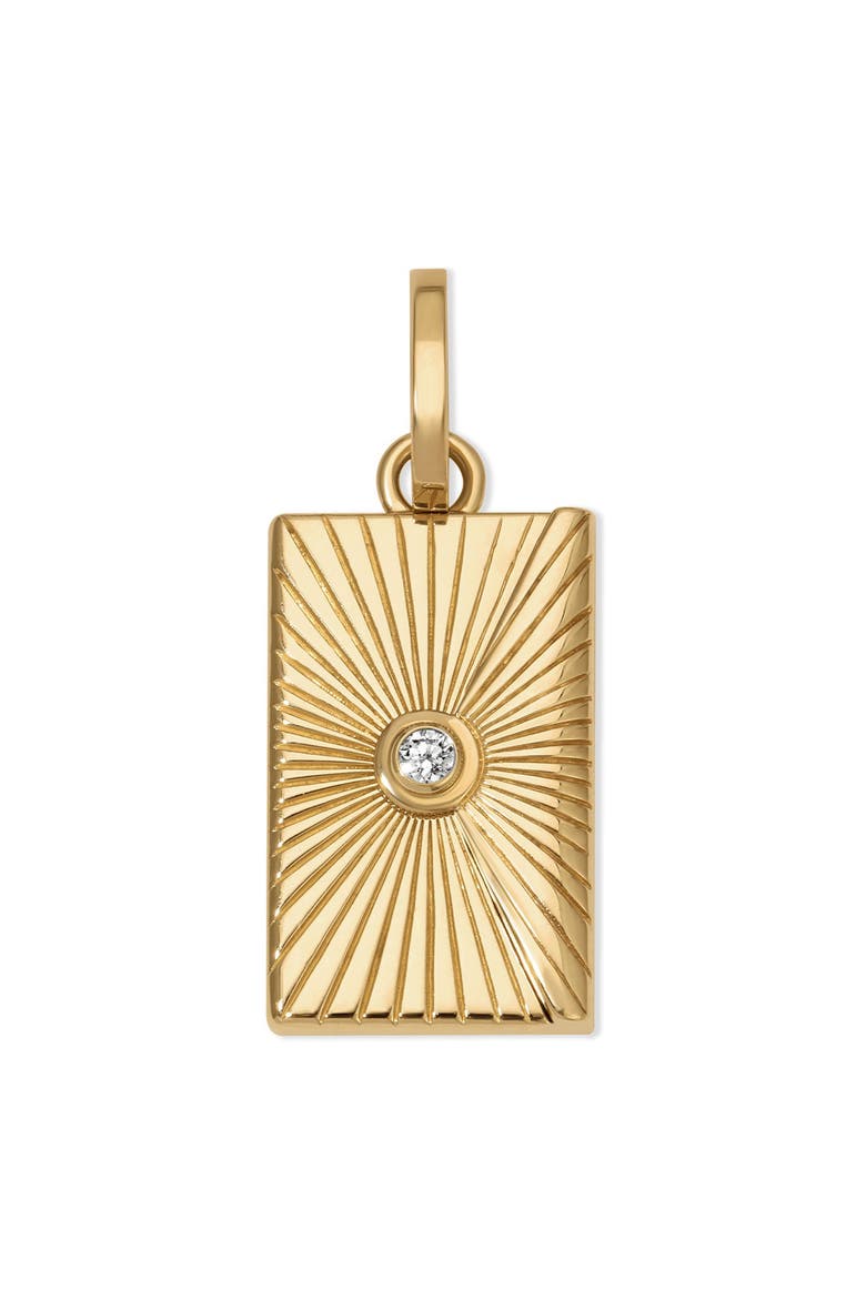 Engravable Envelope Hinged Charm, Main, color, GOLD