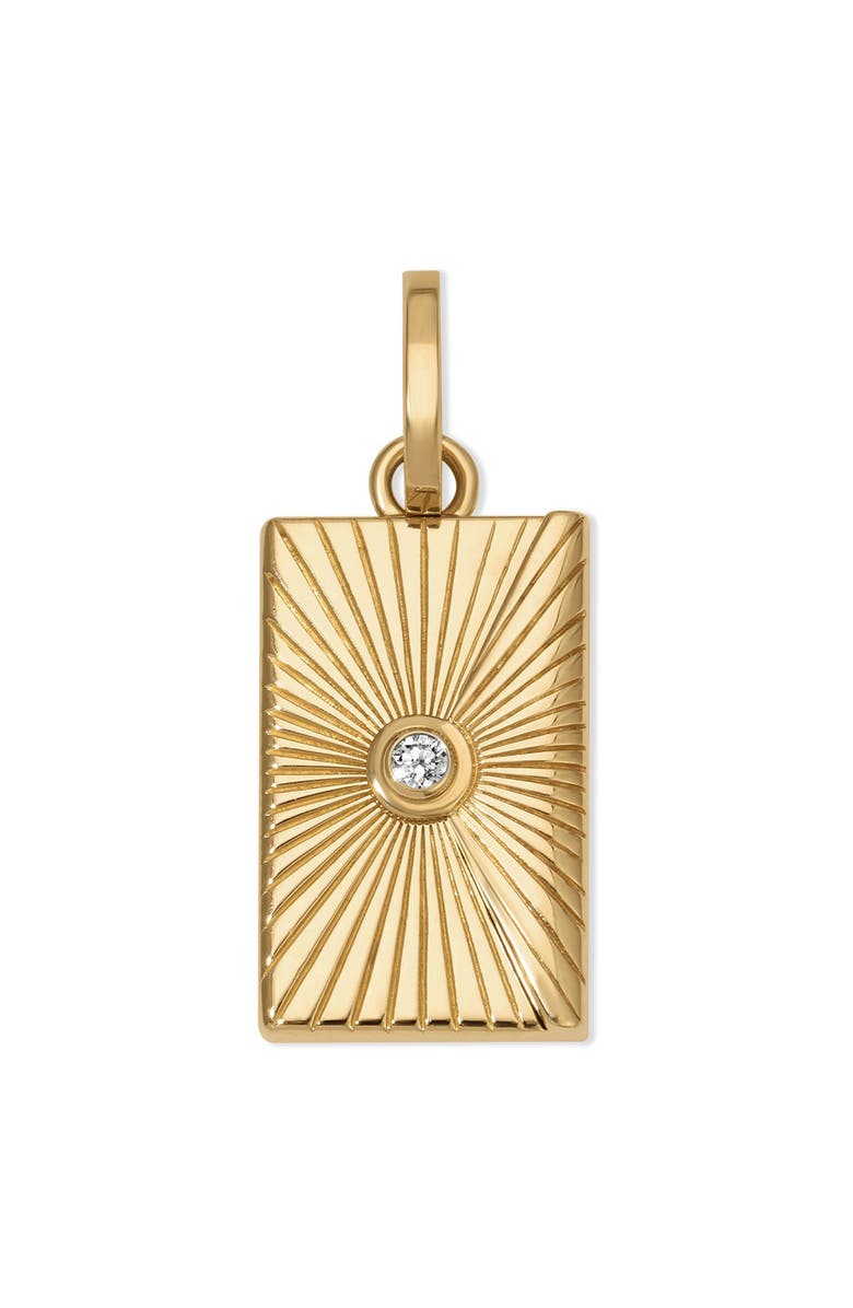 Adina Reyter Engravable Envelope Hinged Charm, Main, color, Gold