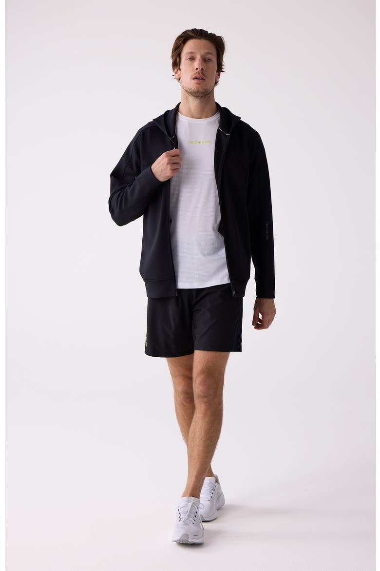 Men's Après Full Zip Hood, Alternate, color, Black
