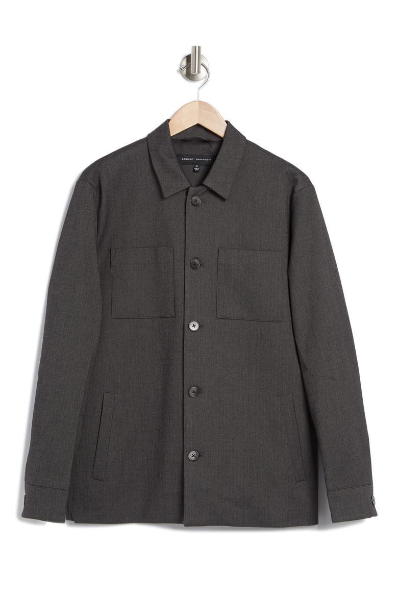 Corsa Herringbone Shirt Jacket, Alternate, color, DARK CHARC