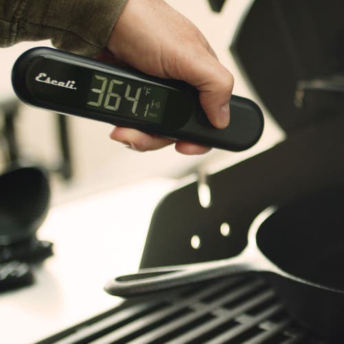 Escali Infrared Surface And Folding Probe Digital Thermometer In Black