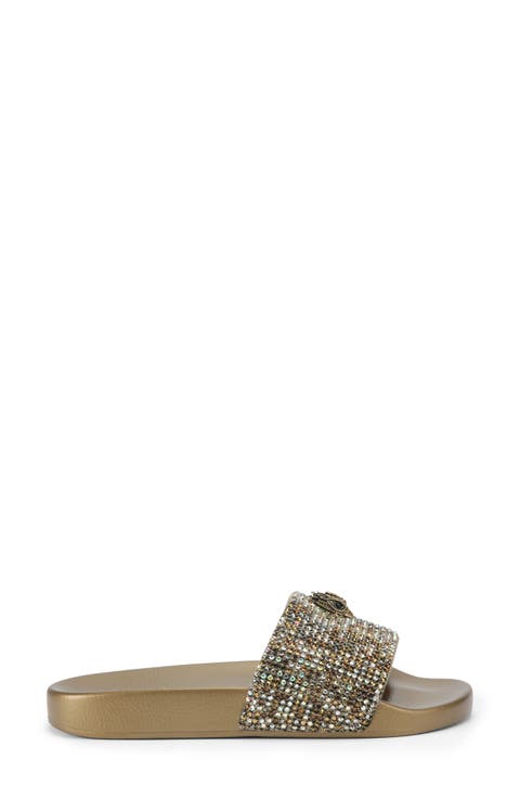 Meena Eagle Glitter Slide Sandal (Women)
