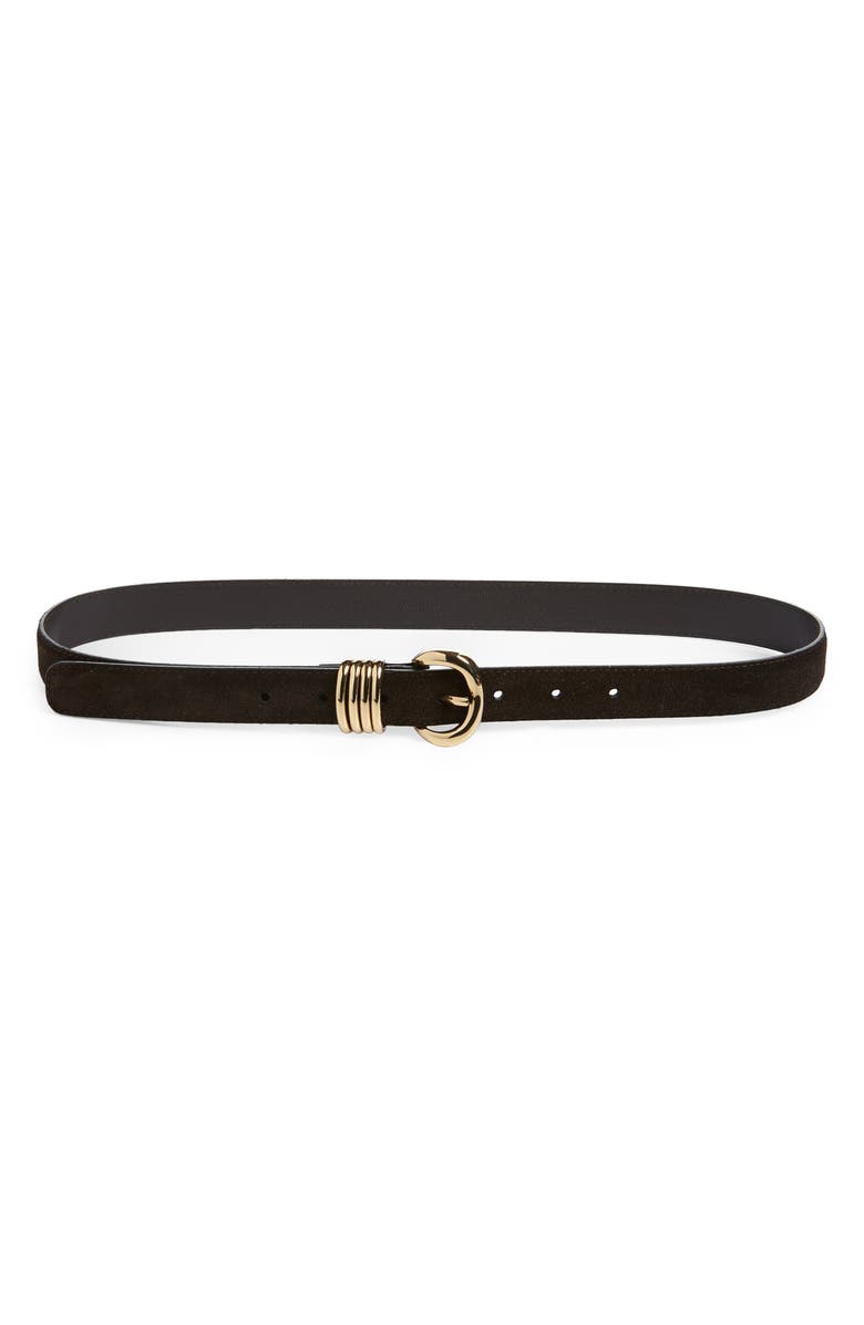 Madewell Suede Keeper Belt, Main, color, 