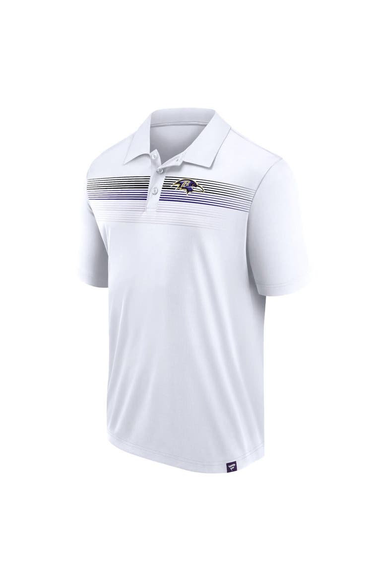 Men's Fanatics Branded White Baltimore Ravens Victory For Us Interlock Polo, Alternate, color, White