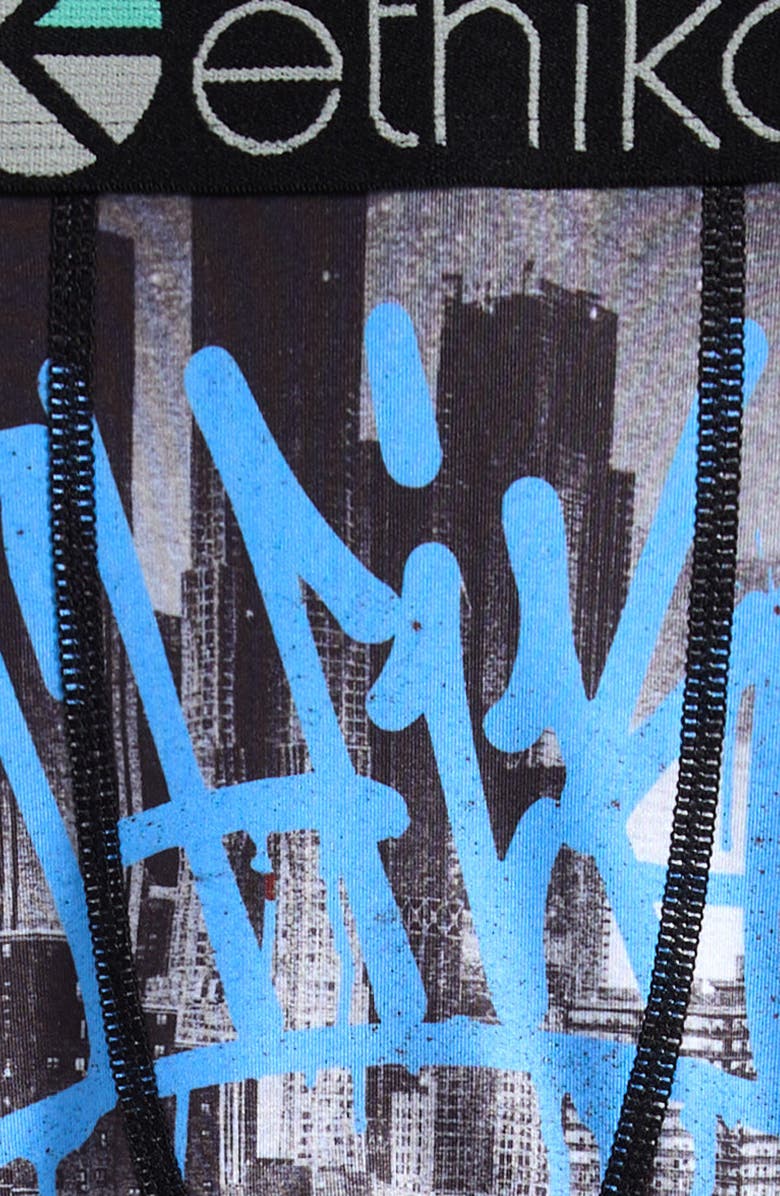 Ethika Kids' Asphalt Print Boxer Briefs, Alternate, color, 