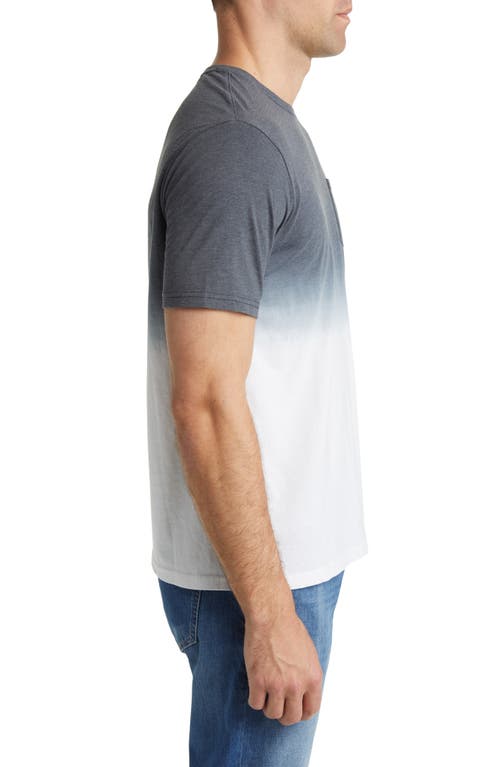 Stone Rose Dip Dye Pocket T-shirt In Black