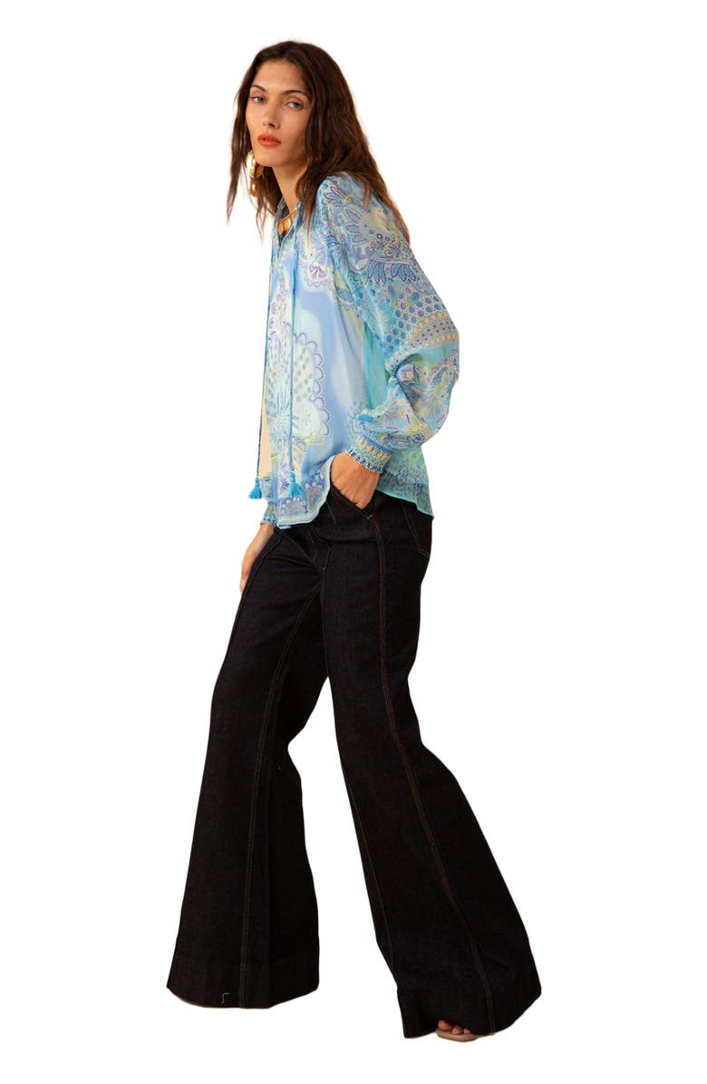 Hale Bob Lucia Chiffon Top, Alternate, color, 