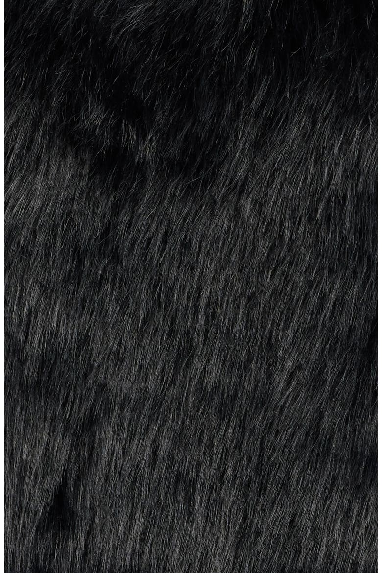 Super Trouper Faux Fur Jacket, Alternate, color, BLACK