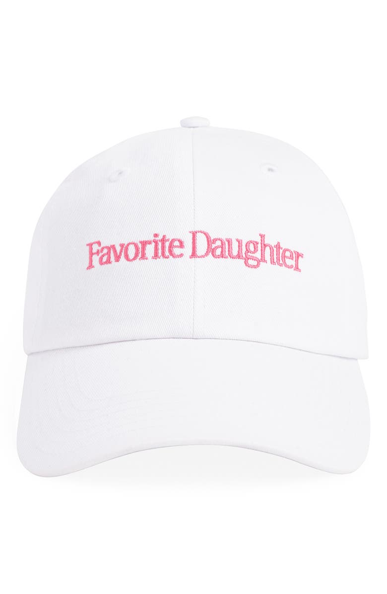 Favorite Daughter Classic Logo Heart Cotton Twill Baseball Cap, Main, color, 
