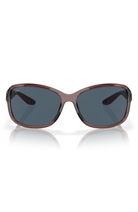 Seadrift 58mm Polarized Square Sunglasses