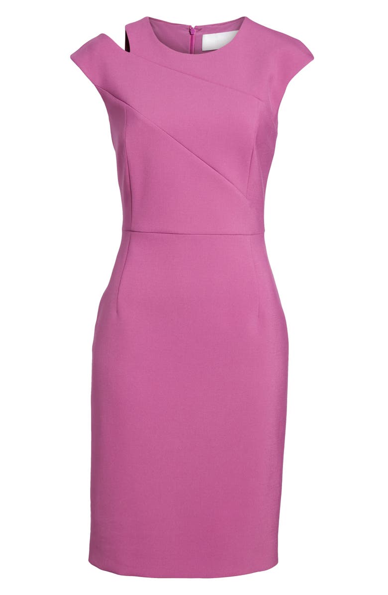 BOSS Danouk Ponte Sheath Dress, Alternate, color, 