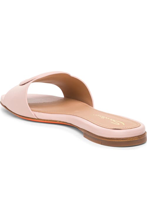 Santoni Slide Sandal In Pink