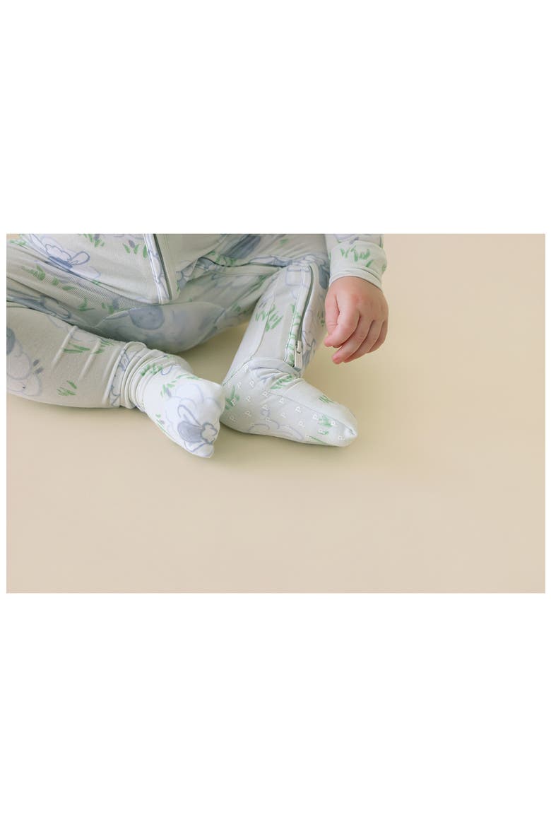 Paul Convertible Zip Footie, Alternate, color, GREEN