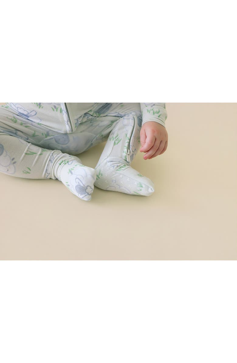 Posh Peanut Paul Convertible Zip Footie, Alternate, color, Green