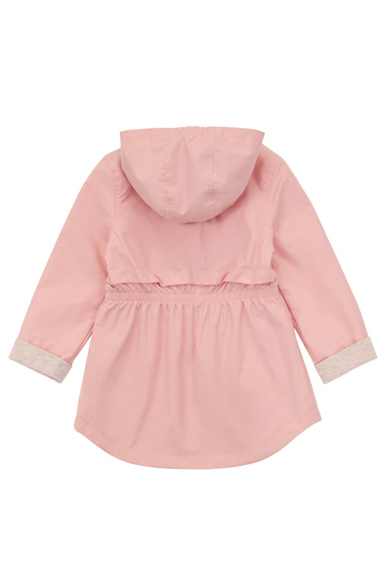 Kids' Lightweight Rain Jacket Trench Coat, Alternate, color, Peach