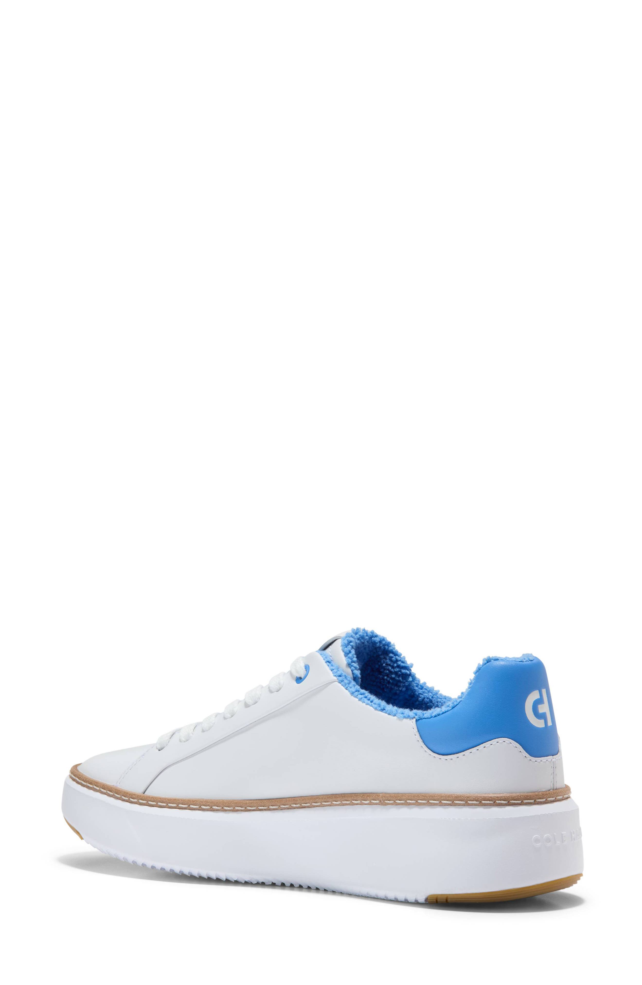 Cole Haan GrandPro Topspin Platform Sneaker, Alternate, color, White/ Marina