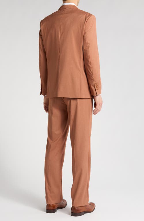 Braveman Classic Fit 3-piece Suit In Rust Brown