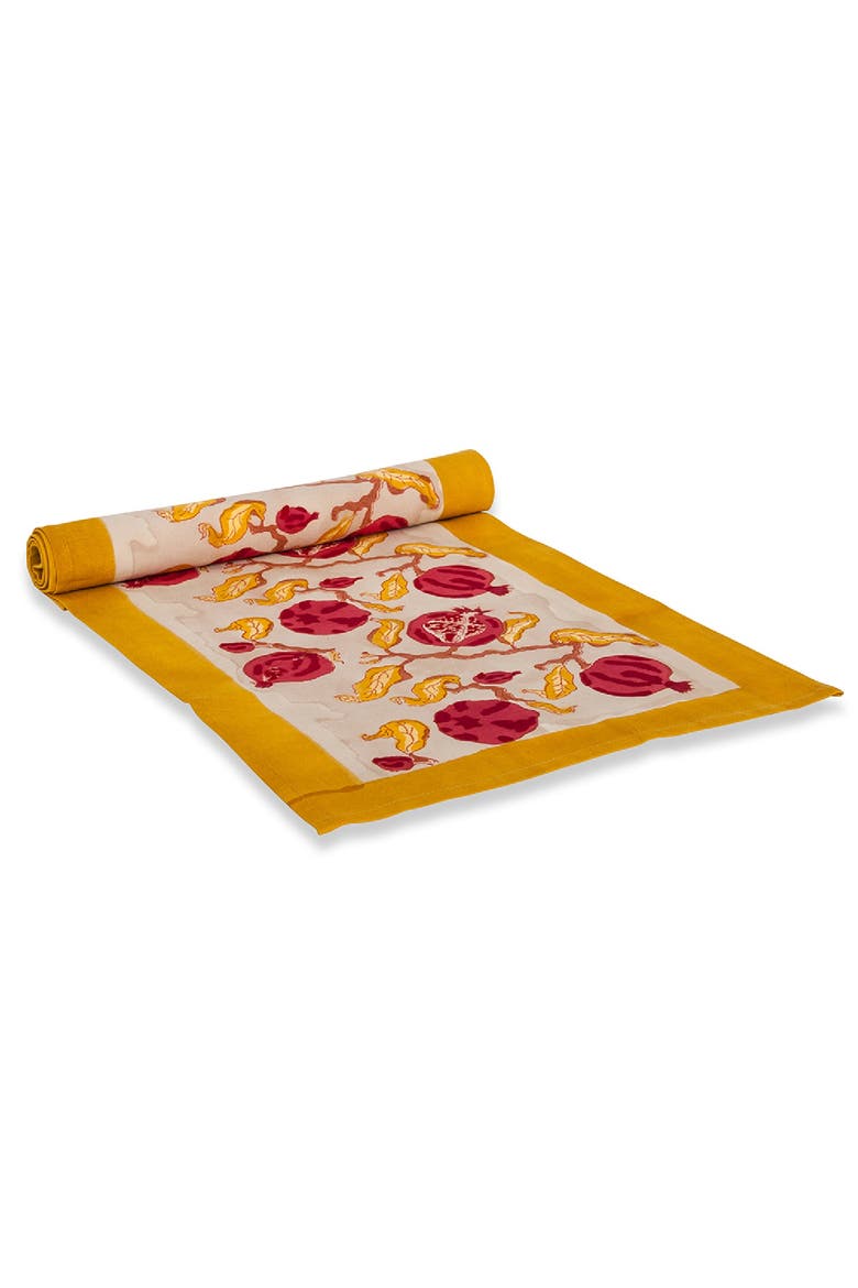 Pomegranate Runner, Main, color, Yellow/Red 16" x 72"