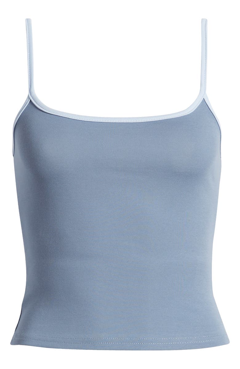 EDIKTED Back 2 Basics Crop Tank Top, Alternate, color, Blue