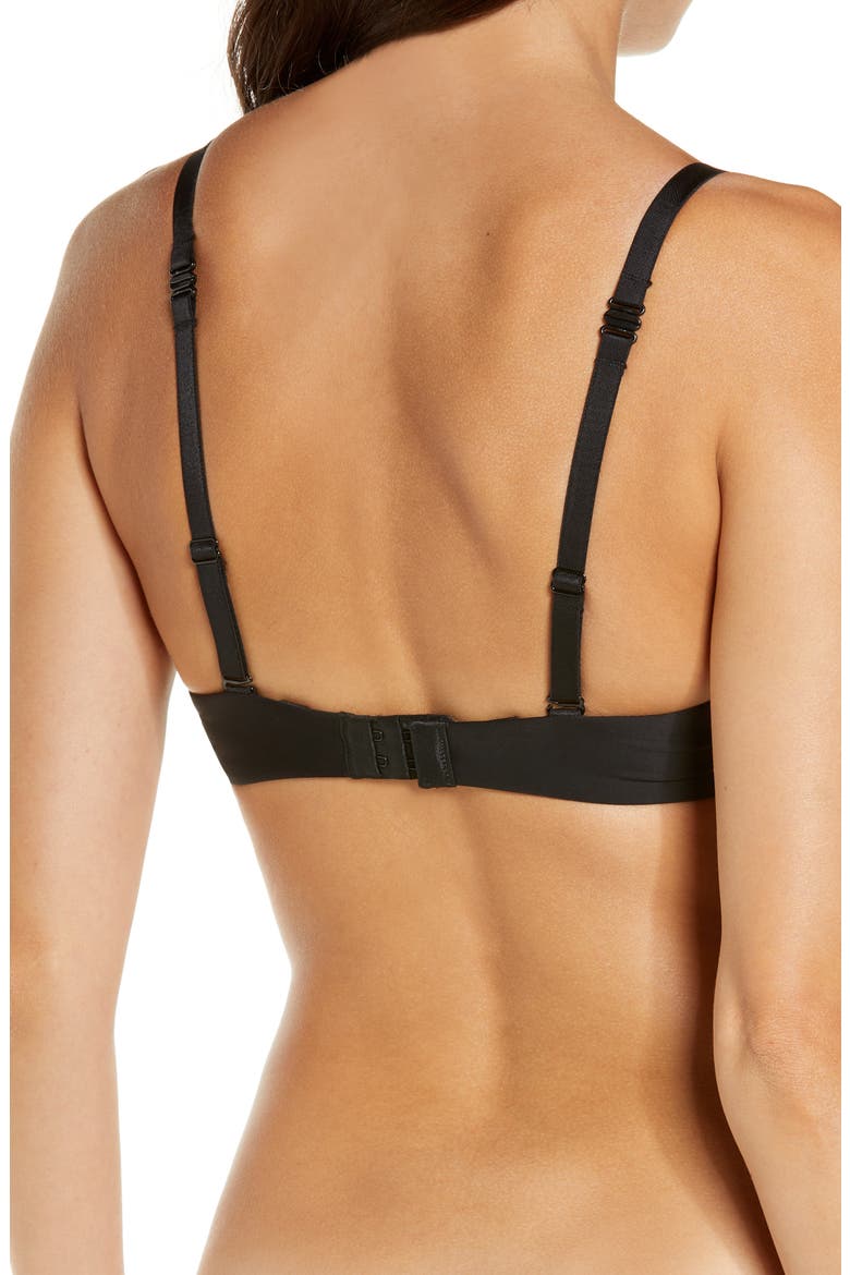 Multiposition Unlined Bra, Alternate, color, BLACK