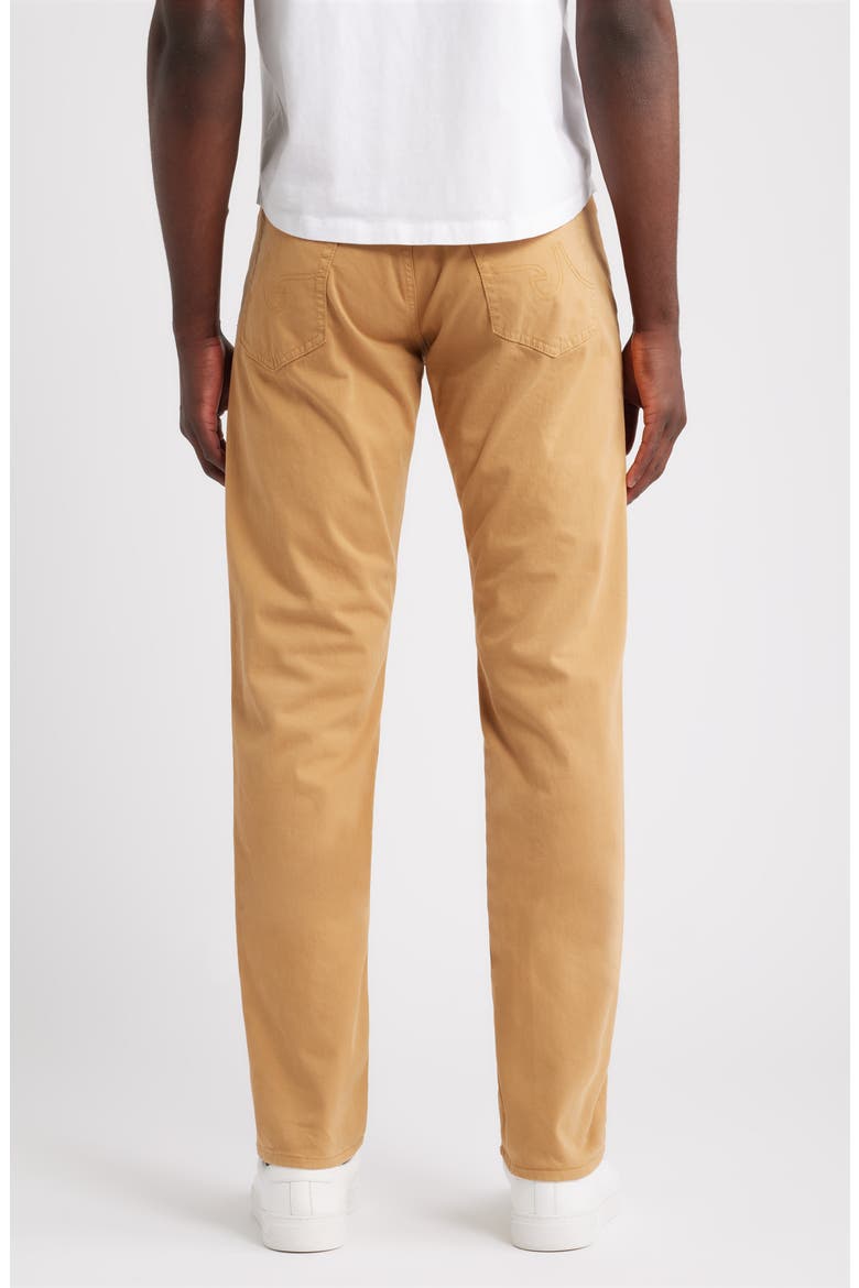 Everett Stretch Sateen Slim Straight Pants, Alternate, color, GOLDEN HICKORY