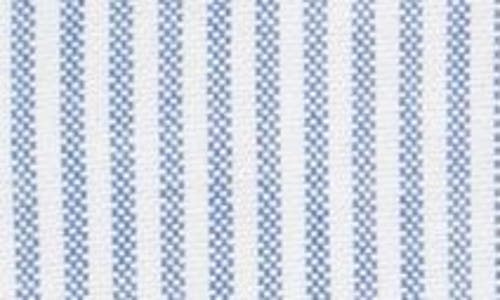 Lorenzo Uomo Trim Fit Stripe Cotton Oxford Cloth Dress Shirt