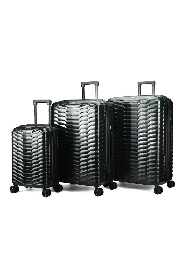 Occhio 3-Piece Hardside Luggage Set, Main, color, GREEN