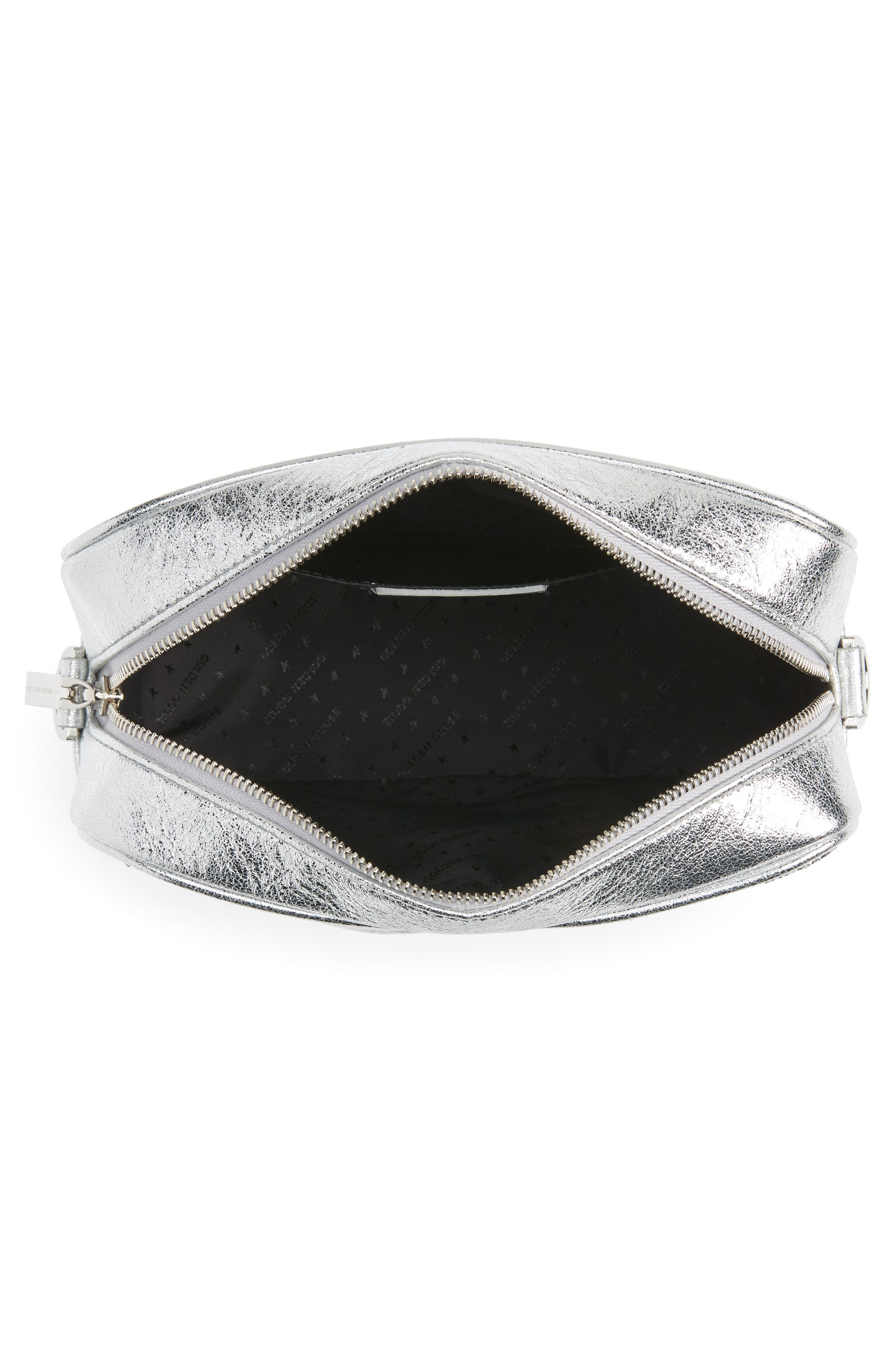 Star Genuine Calf Hair & Leather Camera Bag, Alternate, color, SILVER/ LEO 80742