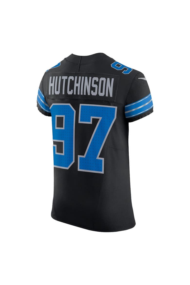 Men's Nike Aidan Hutchinson Black Detroit Lions Alternate Vapor F.U.S.E. Elite Jersey, Alternate, color, Black