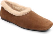 Ash Bianca Faux Fur Lined Ballet Flat