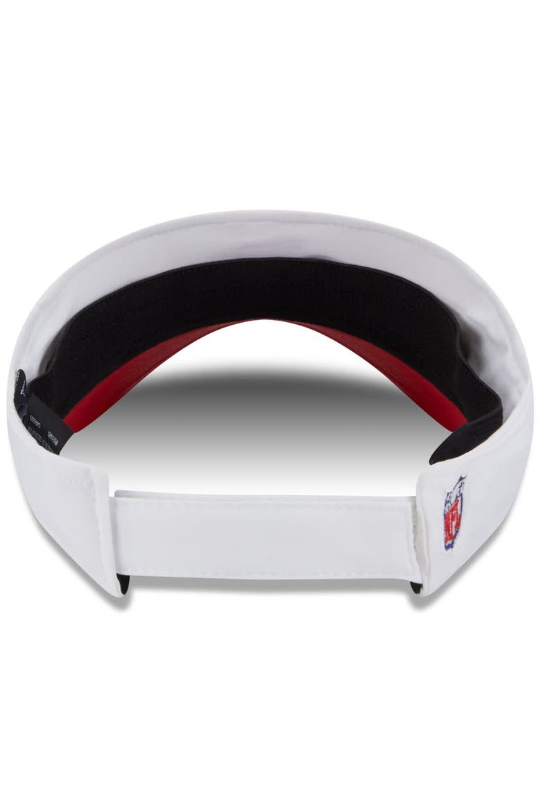 Men's New Era  White/Red Kansas City Chiefs 2025 NFL Training Camp Adjustable Visor, Alternate, color, White