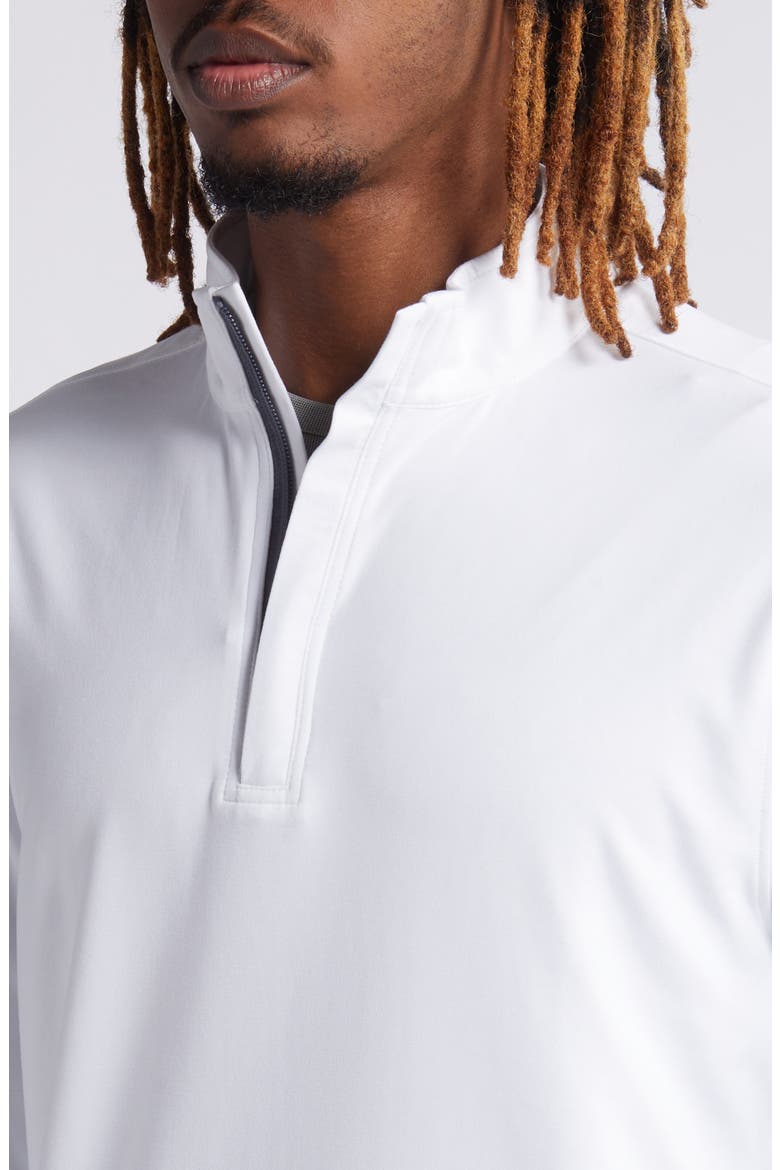McKinnon Quarter Zip Golf Pullover, Alternate, color, WHITE