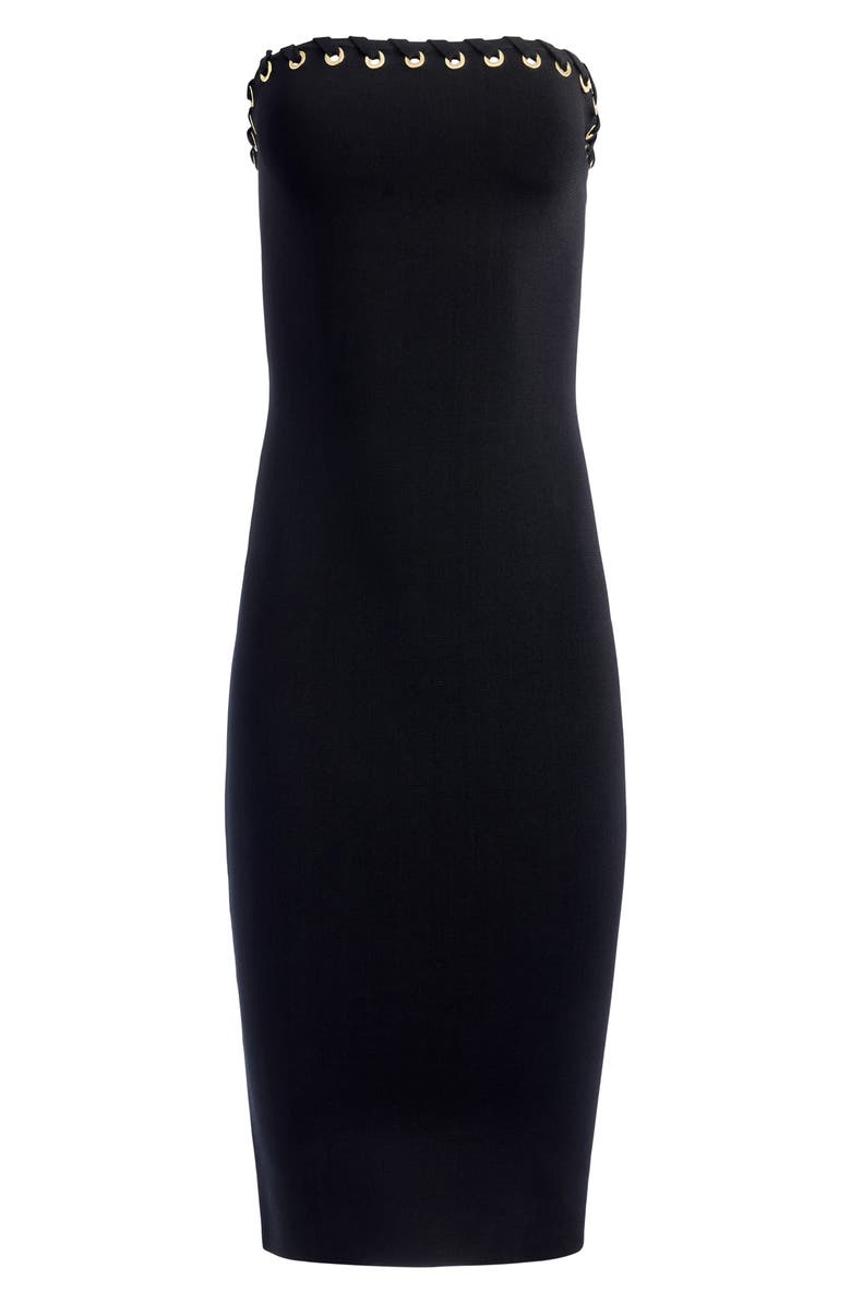 Alice + Olivia Bray Crochet Maxi Dress, Alternate, color, 