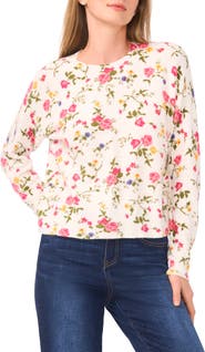 CeCe Floral Sweater