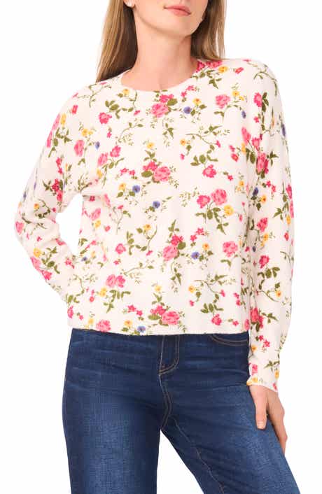 CeCe Floral Sweater