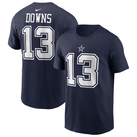 Men's Nike Caleb Downs Navy Dallas Cowboys Name & Number T-Shirt