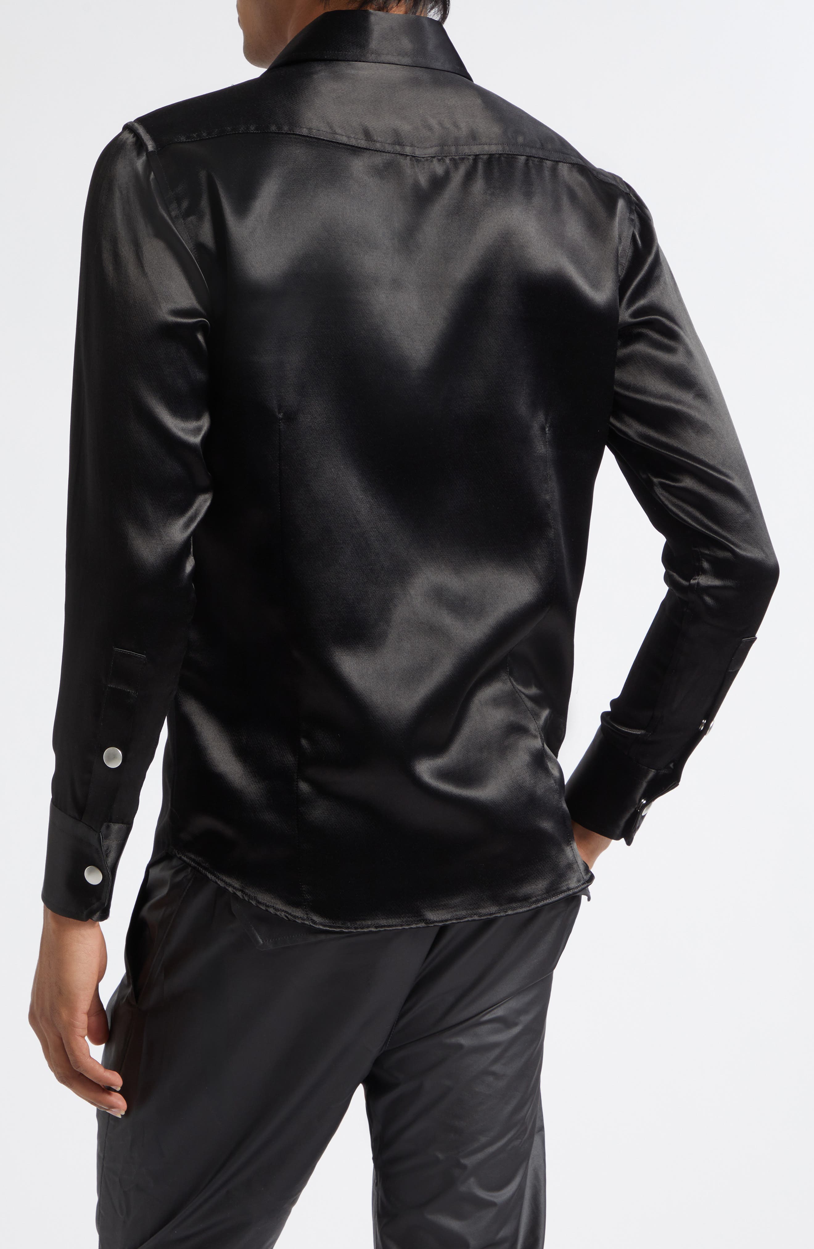Greg Satin Western Shirt - image 2