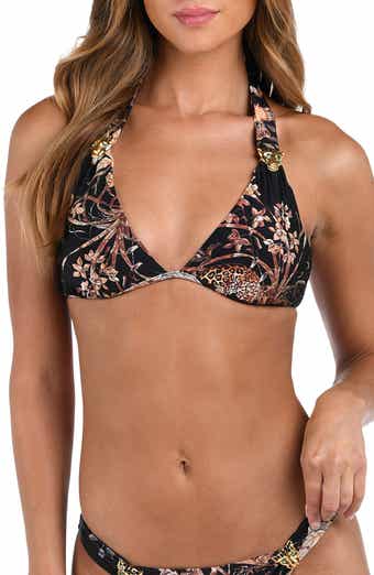 L'AGENCE Annabelle Jungle Triangle Bikini Top